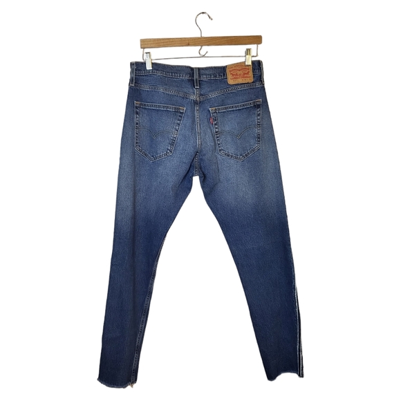 Levi's Reworked Raw Hem Straight Leg Jeans - Picture 2 of 7